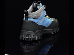 Botas de trabalho de segurança Unisex Suede Microfibra Tecido de tecido Botas de segurança Botas de segurança de borracha Botas de trabalho