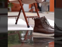 Botas de trabalho de segurança Botas de segurança de couro genuíno Botas de segurança de couro de vaca Botas de segurança de couro de borracha Botas de trabalho