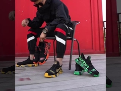 Sapatos de segurança na construção