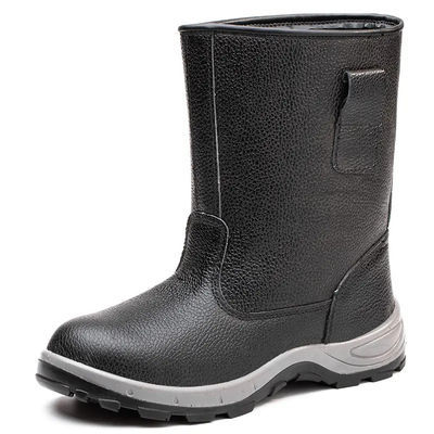 Calçados de segurança de couro industrial para homens Botas de trabalho para soldadores