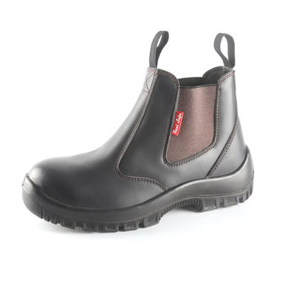 Botas de calcanhar de salto alto resistentes ao óleo / resistentes à água Sapatos de trabalho de couro genuíno