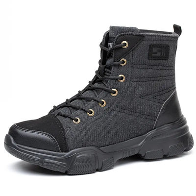 comprar Sapatos de trabalho de segurança de peso leve marrom, respiráveis, de aço largo, flexíveis online manufacture