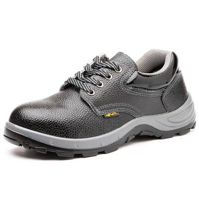 comprar Sapatos de segurança industrial de microfibra de ferro de pé preto de PU botas unisex online manufacture