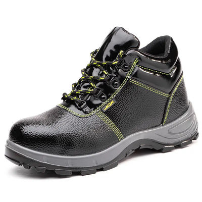 comprar Calçados de segurança de construção ligeiros Negro Botas de couro real Unisex online manufacture