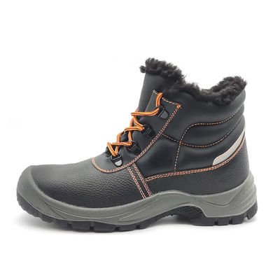 comprar Sapatos de segurança de Inverno pretos Sapatos resistentes à água com forro de lã durável Unisex online manufacture