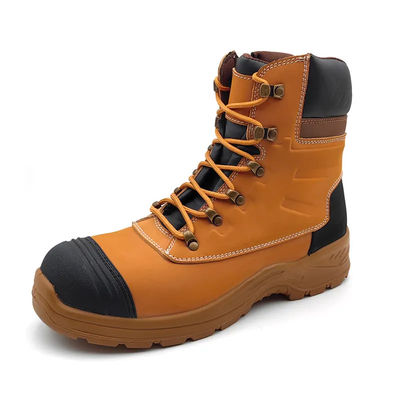 comprar Botas resistentes ao deslizamento de óleo e água de couro industrial Botas de construção com fecho online manufacture