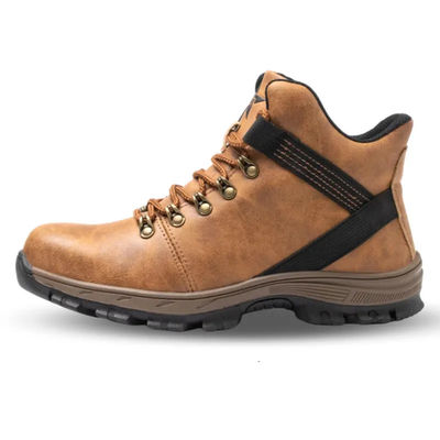comprar Calçados de segurança industrial de couro Nubuck Calçados de chapéu de pé de aço para homens online manufacture