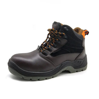 comprar Botas de segurança de pés de aço masculino Anti-estática impermeável de couro Botas de trabalho preto online manufacture