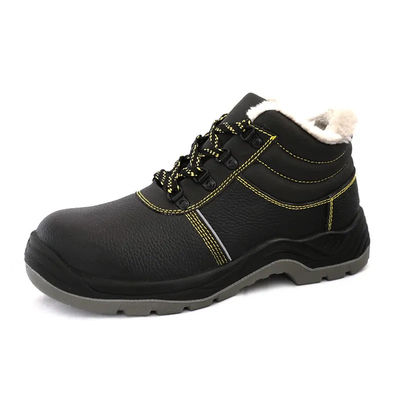 comprar Sapatos de segurança de inverno de couro genuíno impermeável caldo botas de trabalho homens online manufacture