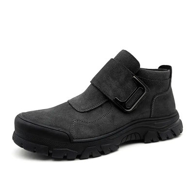comprar Sapatos de couro de camarão sem cordel de aço industrial Sapatos de soldagem de dedos Anti-impacto online manufacture