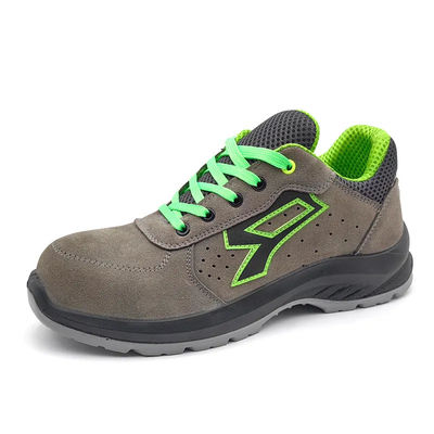 comprar Sapatos de segurança confortáveis cinzentos Anti-punção Sapatos esportivos de aço para pés industriais online manufacture