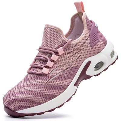 comprar Sapatos de segurança anti-punção / quebra para mulheres Treinadores de chapéu de pé de aço online manufacture