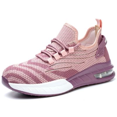 comprar Sapatos de piso de aço rosa Sapatos deslizantes resistentes para mulheres online manufacture