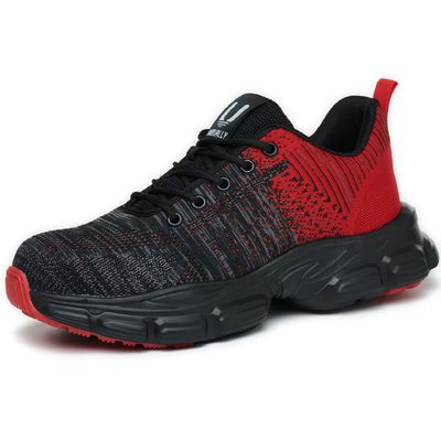 comprar Sapatos de segurança de ar livre anti-punção respiráveis Sapatos de pé de aço respiráveis online manufacture