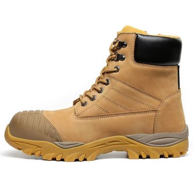 comprar Botas de Pedaço de Aço personalizadas High Top Martin Botas de Trabalho Marrom Para Homens online manufacture