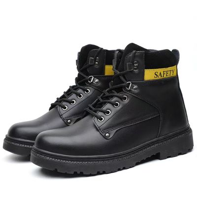 comprar Estilo Leve Botas Martin Amarelo Preto Botas de Trabalho de Alto Alto Para Homens online manufacture