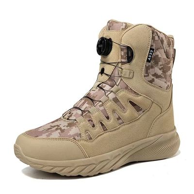 comprar Botas Militares Tácticas de Dedo de Aço Unisex Impermeáveis Botas de Deserto Para Caminhada Exploração ao Ar Livre online manufacture