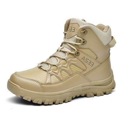 comprar Botas de Combate Tático de Grande Tamanho Sapatos de Caminhada Amarelos para o Deserto online manufacture