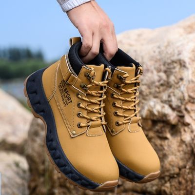 comprar Sapatos de trabalho de segurança de microfibra leves com dedo de aço e sola de borracha online manufacture