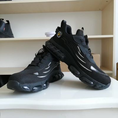 comprar Sapatos de Trabalho com Biqueira de Aço, Botão Rotativo BOA e Malha Voadora Confortáveis, Sapatos de Segurança com Palmilha de Kevlar e Sola de PU online manufacture