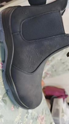 comprar OEM Brown Genuine Leather Safety Boots Plastic Toe Kevlar Chelsea Safety Shoes PU+Rubber Sole Work Shoes Security Work Boots online manufacture