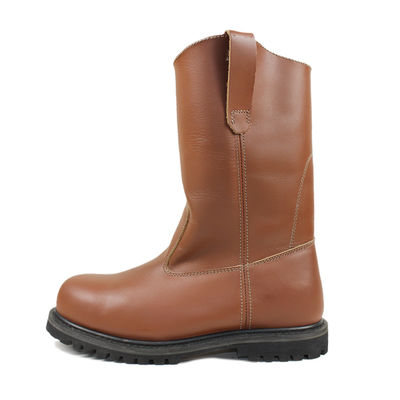 comprar Botas de trabalho unissex de couro de vaca, sapatos de segurança de construção, sola intermediária de kevlar, sapatos de trabalho com sola pu, botas de segurança masculinas de cano alto online manufacture