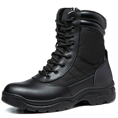 Sapatos de segurança táticos pretos de Inverno Botas de segurança respiráveis de topo alto