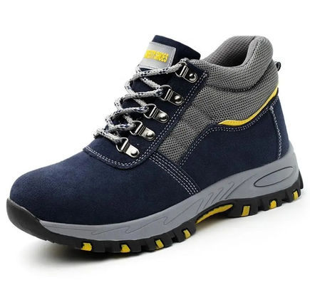 Sapatos de pé de aço de couro genuíno S3 Sport Style Sapatos de segurança industriais
