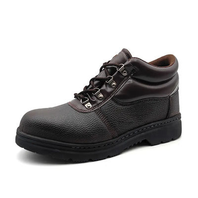 Sapatos de segurança anti-punção castanho Sapatos de ferro duráveis Anti-quebra