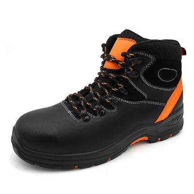 Botas de trabalho para homens de trabalho pesado Anti-punção Botas de trabalho com dedo de aço