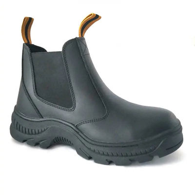 Sapatos de segurança Chelsea sem renda Sapatos de segurança unisex Slip On Steel Toe Botas de trabalho para engenheiros