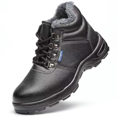 Botas de trabalho de segurança de inverno isoladas com forro de lã