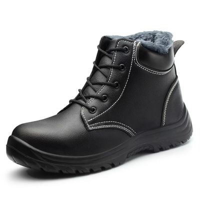 Botas de trabalho de segurança para homens com isolamento invernal