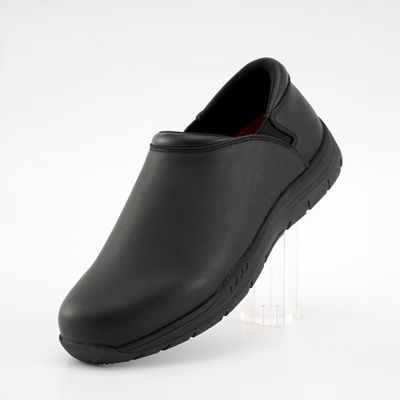 Homens Chef Sapatos de trabalho de couro genuíno Sapatos de segurança de cozinha resistentes ao deslizamento