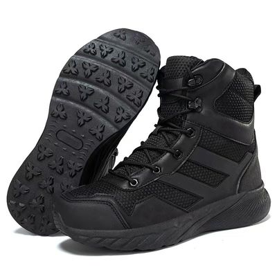 Botas de caminhada tácticas, resistentes ao deslizamento, deserto e resgate.