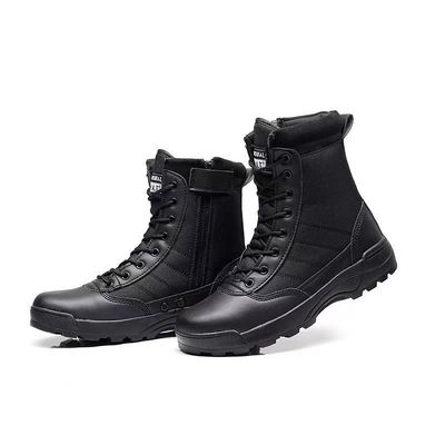 Botas de deserto de suéde de vaca Combate caminhadasBotas de montanha de sola de borracha durável