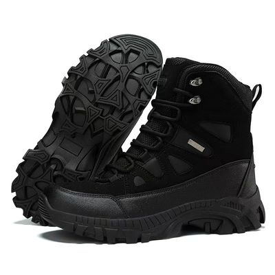 Botas Táticas Militares Duráveis Marrom Botas de Combate de Caminhada Respiráveis