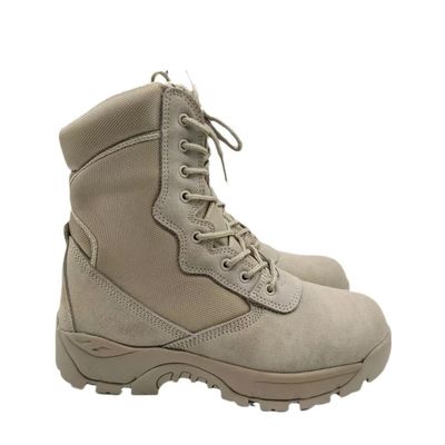 Sapatos de segurança táticos Top alto Botas táticas com fecho lateral Acampamento ao ar livre