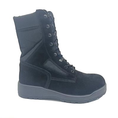 Sapatos Tácticos Deserto Negro High Top Suede Botas de caminhada ao ar livre