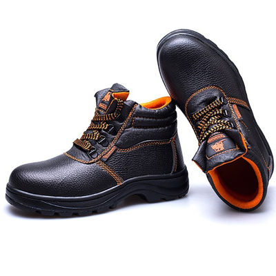 Calçados de segurança de trabalho para homens Botas com dedo de aço e antiderrapante de aço
